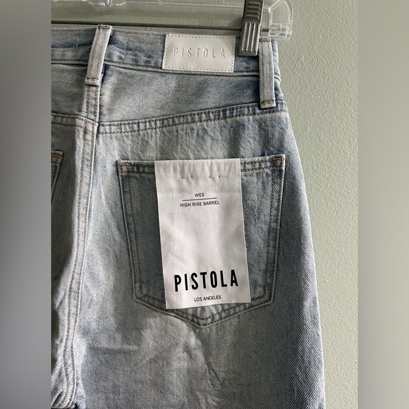 NWT PISTOLA Wes High Rise Barrel Jeans in Clever - Picture 10 of 15